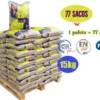 3 Palets de 231 Sacos de 15kg - Pellets asturias